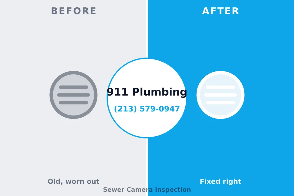 Before and after: plumbing repair University Park, MD